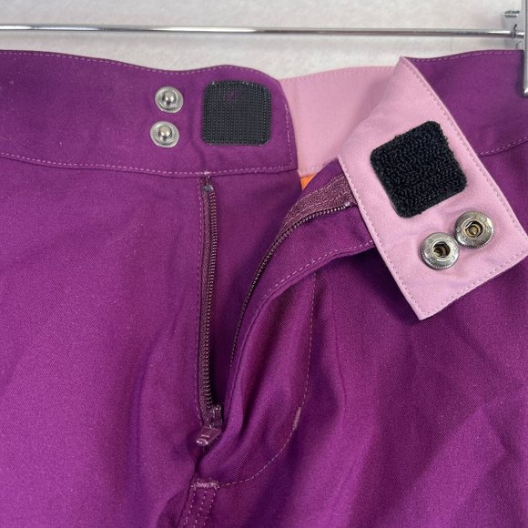 PEARL IZUMI Womens L Purple Orange Canyon MTB Cycling Shorts Adjustable Waist - Picture 2 of 13